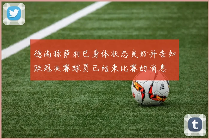 德尚称萨利巴身体状态良好并告知欧冠决赛球员已结束比赛的消息